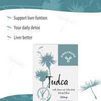 Tudca Liver Support Supplement,Tauroursodeoxycholic Acid Complex 1000mg Per Servings, Bile Salts for Detox Cleanse & Repair,Kidney,Gallbladder,60 Capsules