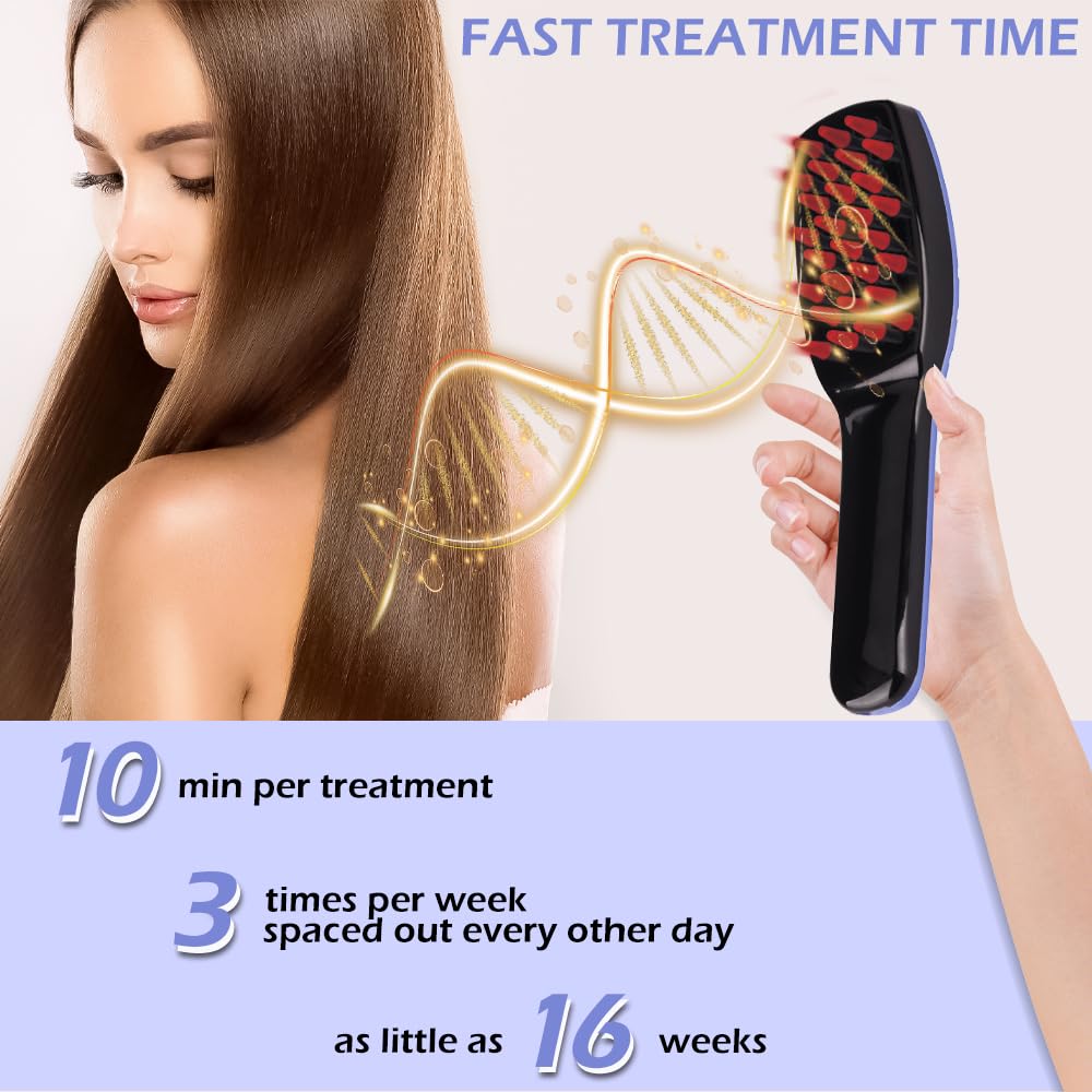 MOJMBSBY Electric Phototherapy Scalp Massager Comb for Hair Growth,Hair Regrowth Brush for Her Him Gifts,USB Anti Hair Loss Head Care Electric Comb Brush for Mother