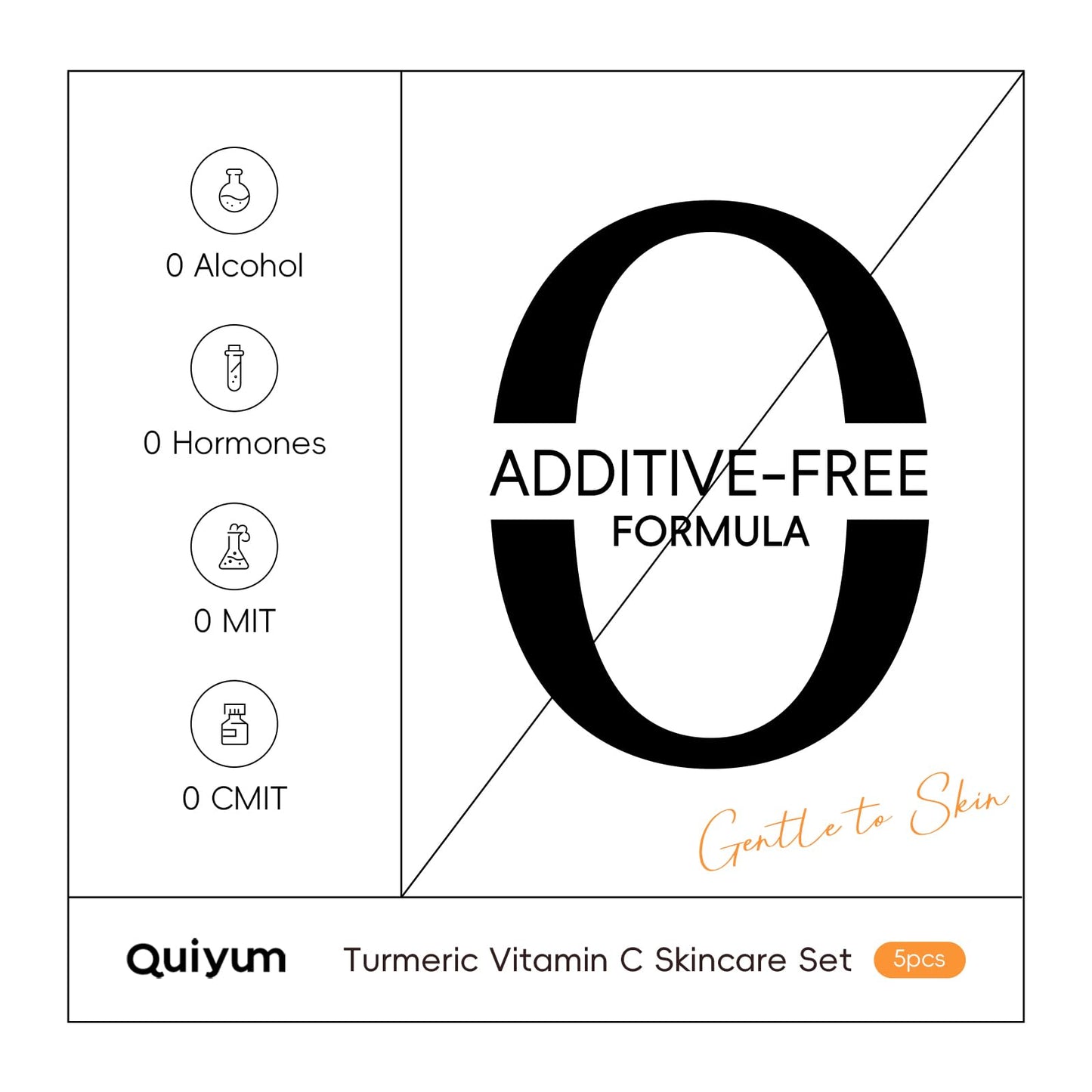 Quiyum Turmeric Vitamin C Skincare Set, Radiance, Hydrating Face & Body Care Kit, Serum,Eye Cream, Cream,Facial Oil,Handmade Soap & Clay Mask, Pamper Gift Set for Women Teenage Girls Mom Birthday