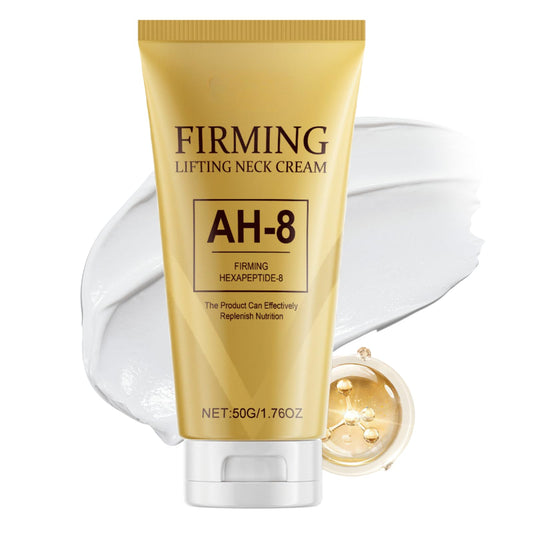 Cureluxe Ah-8 Firming Neck Cream - Tighten and Lift Neck Cream - Reduce Fine Lines & Wrinkles, Anti-Aging Neck Firming Moisturizer for Sagging Skin - Moisturizing and Nourishing 50g