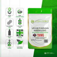 Herb-ology.co.uk Nature's Technology Herb-Ology Magnesium Glycinate Capsules | 120 Vegan Capsules | Magnesium Supplements | 750mg per Capsule | Highly Bioavailable, Dairy Free & Manufactured in The UK