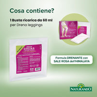 Naturando Refill Adipoxan Drena Leggings – 1 Refill Bag 60 ml – Solution for Again Adipoxan Drena Leggings