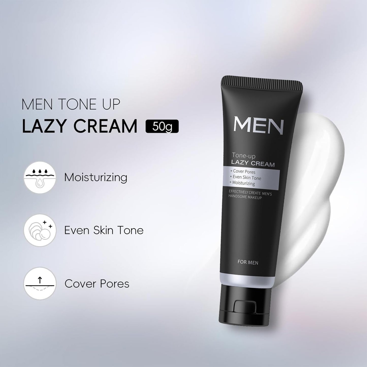 Lomeya Men's BB Cream Foundation with Concealer, Colour Corrector & Moisturizer - Tinted Moisturizer to Balance Skin Tone & Daily Use