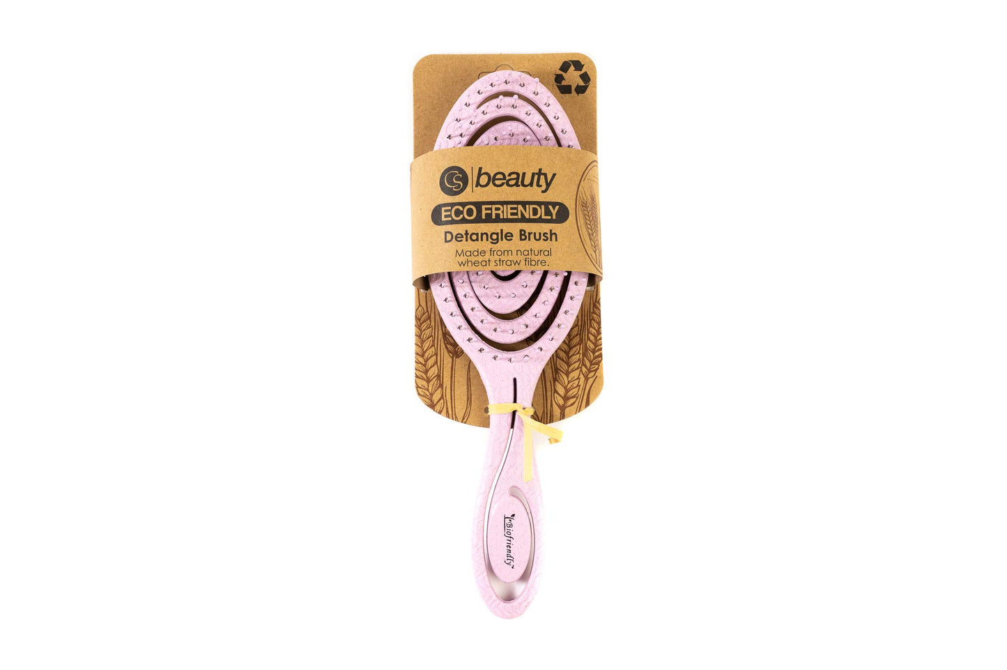 CS Beauty Eco Friendly Straw Hairbrush, Flexible Soft Pin Bristles, Detangling Wet/Dry Hair, Head Massaging Pro