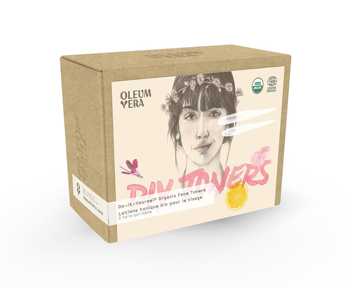 Content Commerce Factory Oleum Vera, Clarifying Facial Tonic Kit, BIO DIY, Toner kit, Make your own cosmetic with ORGANIC beauty oil, 100% natural and ecological