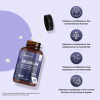 WeightWorld Selenium Supplements 200mcg - 365 Tablets - 1 Year Supply - Bioavailable Sodium Selenite Form - 1-a-Day - Small in Size (6mm) - Vegan & Non-GMO Selenium Tablets