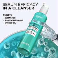 L'Oreal Paris L’Oréal Paris Bright Reveal Spot Serum-In-Cleanser for Face, Niacinamide and Salicylic Acid, Visibly Fades Blemishes and Post-Acne Marks, Eliminates Excess Oil, 150ml