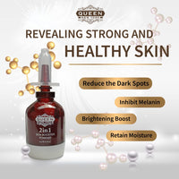 QUEEN NATURAL NEW YORK QUEEN 2in1 Skin Booster Powder-Naturally Radiant Skin, Soft and Smooth. Revealing Strong and Healthy Skin.