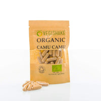 vegishake Organic Camu Camu HPMC Capsule High Vitamin C Raw Fruits Powder Cacari Vegan Halal Kosher (90 Capsules)
