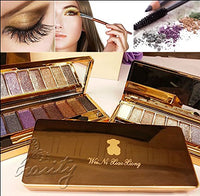 Wei Ni Xiao Xiong 9 Colors Diamond Bright Colorful Makeup Eye Shadow Palette Set Flash Glitter Eyeshadow kit with Brush (Shade 4)