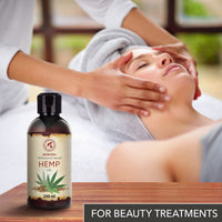 AROMATIKA trust the power of nature Hemp Oil 250ml - 100% Natural & Pure Cold Pressed Carrier Oil - Used for Skin Care - Haircare - Massage - Cosmetics - Aluminum Bottle - Oils Hemp