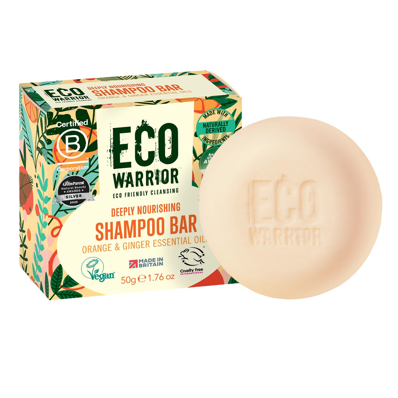 Little Soap Company Eco Warrior Deeply Nourishing Mini Shampoo Bar, Vegan Travel Size, 50g