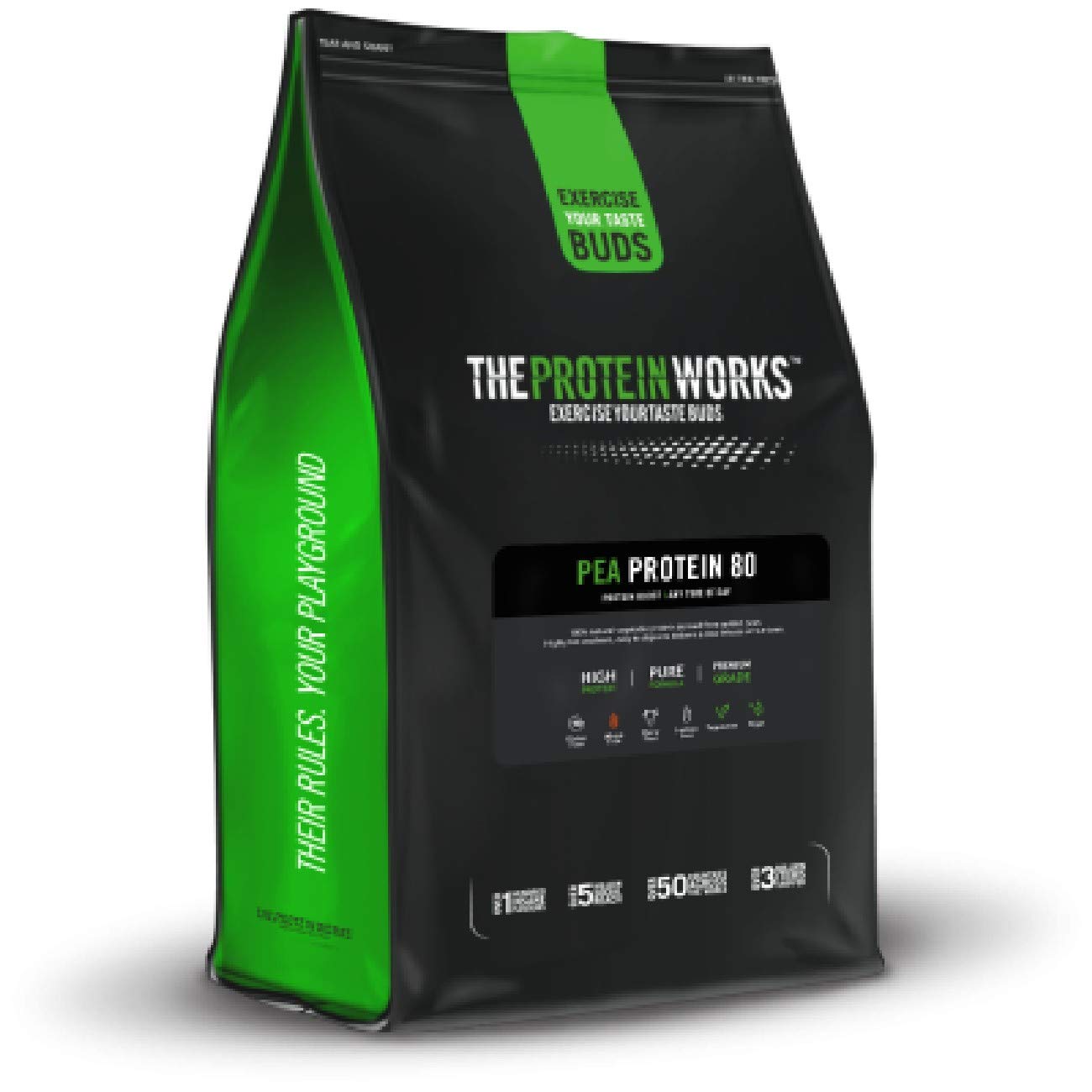 Protein Works - Pea Protein Isolate Protein Powder | 100% Plant-Based & Natural | Gluten Free | No Added Sugar | Unflavoured | 500 g