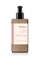 Miller Harris Rose Silence Hand and Body Lotion 300ml – Shea Butter, Argan Oil, Glycerin, Aloe Vera & Vitamin B5 | Soft & Delicate Rose Scent for Gentle Cleansing
