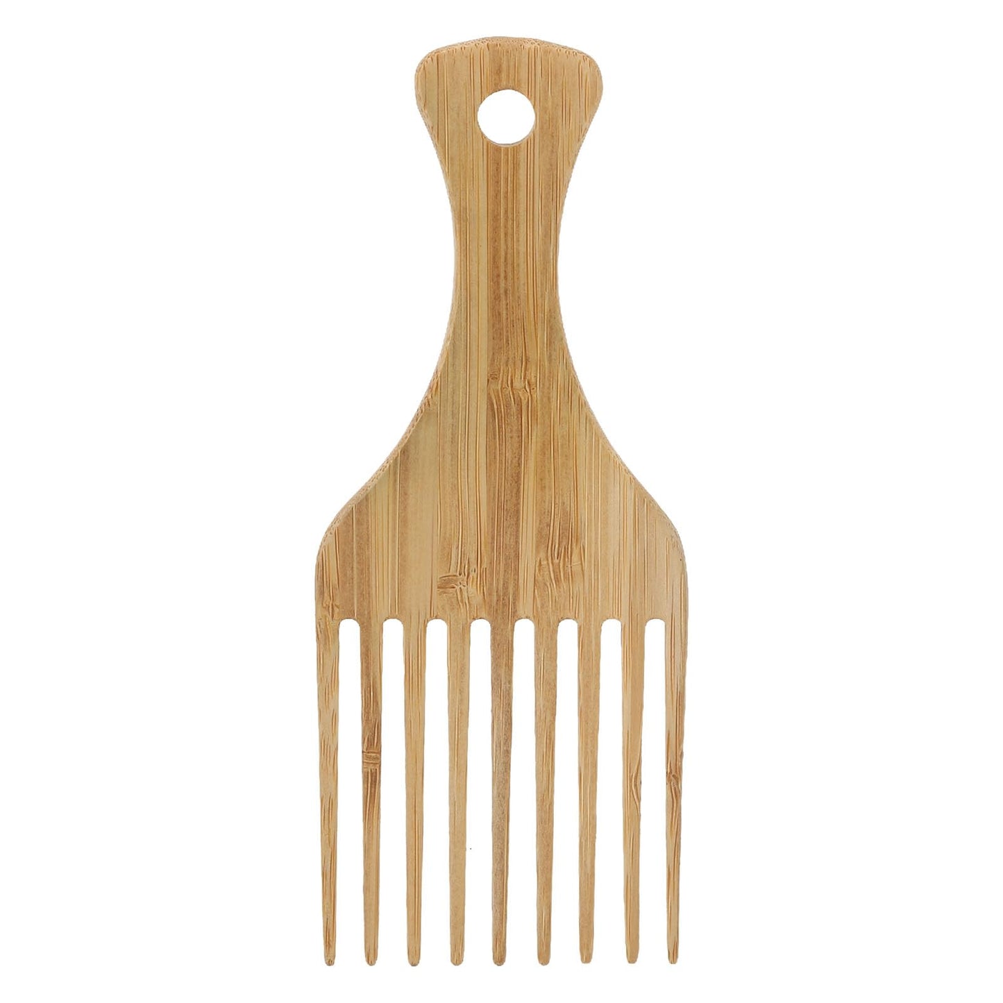 Hair Pick Comb,Wooden Afro Pick Lift Hair Comb,Hair Detangle Styling Comb with Wide Teeth for Wig Braid,Hair Styling Tool for Women Men