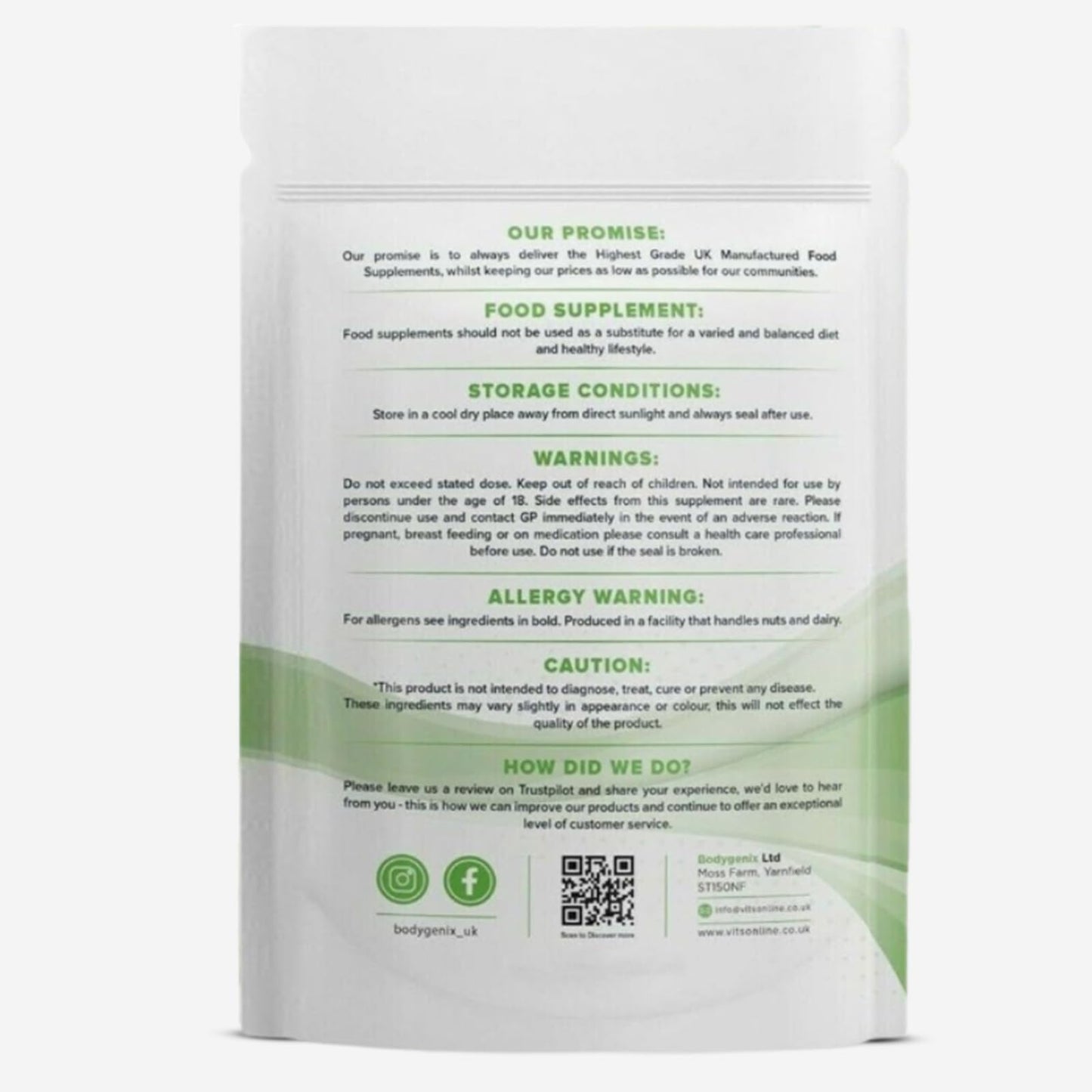 Bodygenix Spearmint Leaf Capsules - 500mg Hormonal Balance Digestive Health Fatigue & Stress Relief Support Antioxidant Formula Natural Food Supplement - 30 Capsules 1 Month Supply