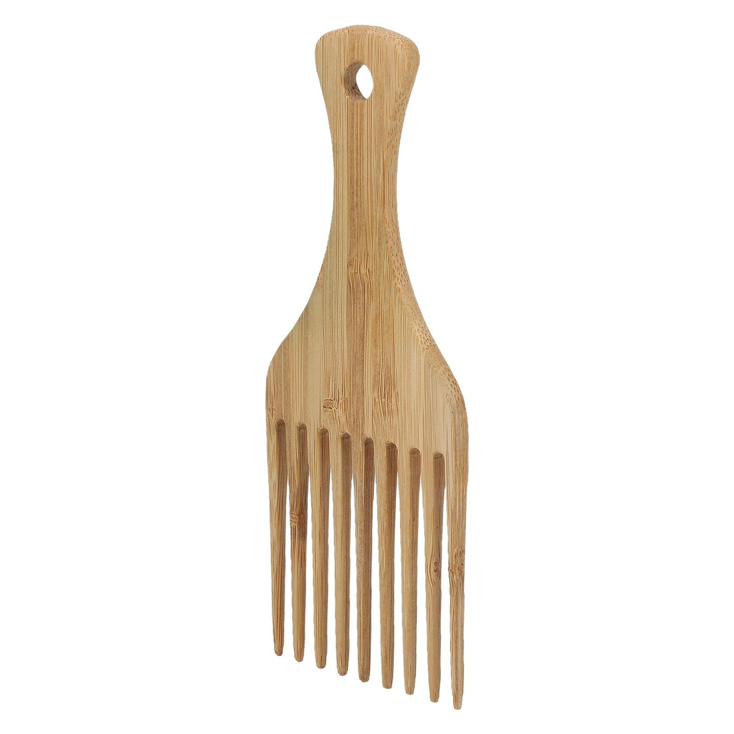 Hair Pick Comb,Wooden Afro Pick Lift Hair Comb,Hair Detangle Styling Comb with Wide Teeth for Wig Braid,Hair Styling Tool for Women Men