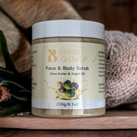 Natural Shea Butter & Argan Oil Face & Body Scrub Exfoliating Body Scrub & Exfoliator - Skincare Remove, Rejuvenating & Softening - Deep Cleansing