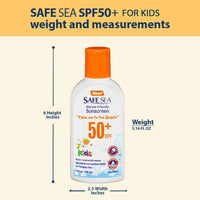 SAFE SEA Safe Sea Anti-jellyfish Sting Protective Lotion for Kids - SPF50+ - Jellyfish & Sea Lice Prevention Sunscreen (Kids2pack)