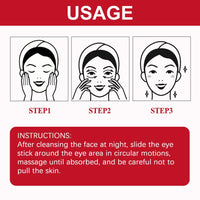 QEEROYO Retinol Eye Stick, Retinol Eye Cream, Eye Balm Stick, Eye Cream for Puffiness, Retinol Eye Cream for Dark Circles, Eye Brightener Stick for Dark Circles, Smoothens Wrinkle Eye Cream