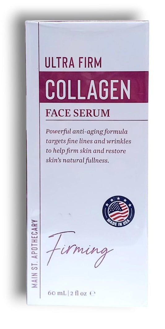 Main ST. Apothecary | Ultra Firm Collagen - Face Serum | Anti-Ageing Formula for Fine Lines and Wrinkles | 60mL[Super Size]