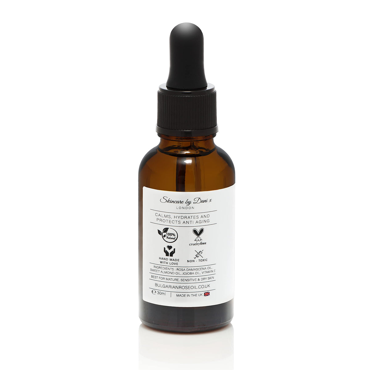 Bulgarian Rose Oil Co Rose Oil for Face – Luxurious Facial Oil Infused with Damask Rose to reduce Fine Lines and Wrinkles – Natural Organic Rose Oil for Face – Rose Oil for Skin - Rose Oil
