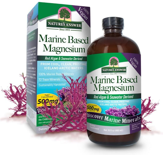 Generic Natural's Answer's Marine Based Magnesium 500mg, Vanilla Cream Flavored, Gluten-Free, 480 ml