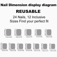 JUSTOTRY 24 Pcs Red False Nails Short Pattern,Solid Square Press on Nails,Glossy Fake Nails Medium for Nails Art,Pretty Squoval French Stick on Nails for Women and Teens Gifts