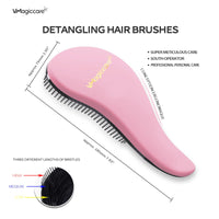 VMAGIC CARE Detangling Brush - glide the Detangler Brush through Tangled hair - Best Comb for Women, Girls, Men & Boys - Use in Wet and Dry Hair (Pink)