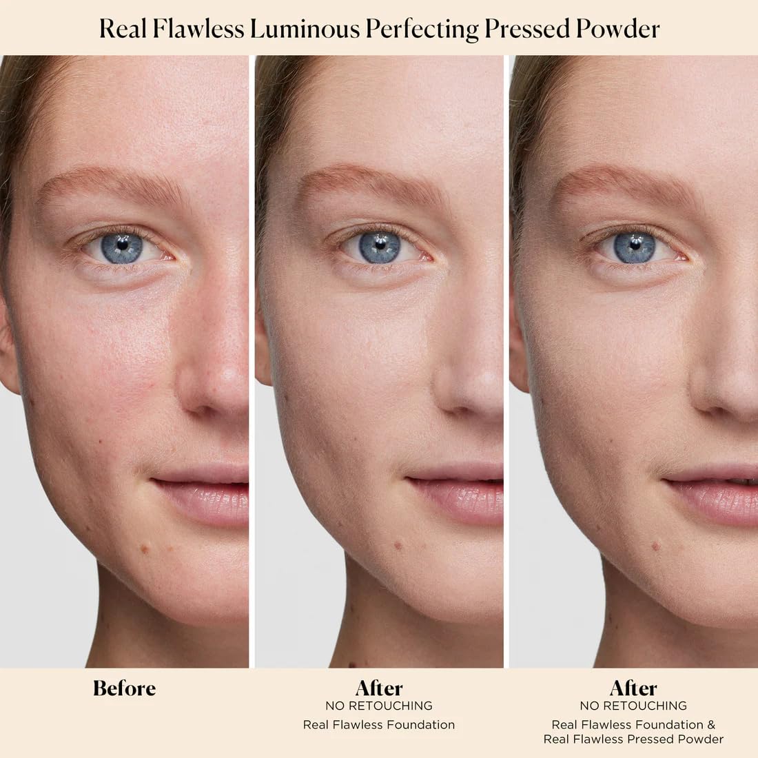 Real Flawless Luminous Perfecting Pressed Powder - Translucent by Laura Mercier for Women - 0.23 oz Powder