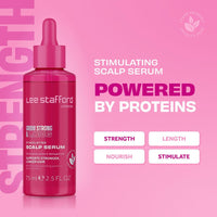 Lee Stafford Hair Growth Scalp Serum | Grow Strong & Long Collection - Best Stimulating Oil for Thinning, Damaged, Dry, Frizzy Hair, Packed with Proteins, Adds Shine, for Men & Women 75 ml