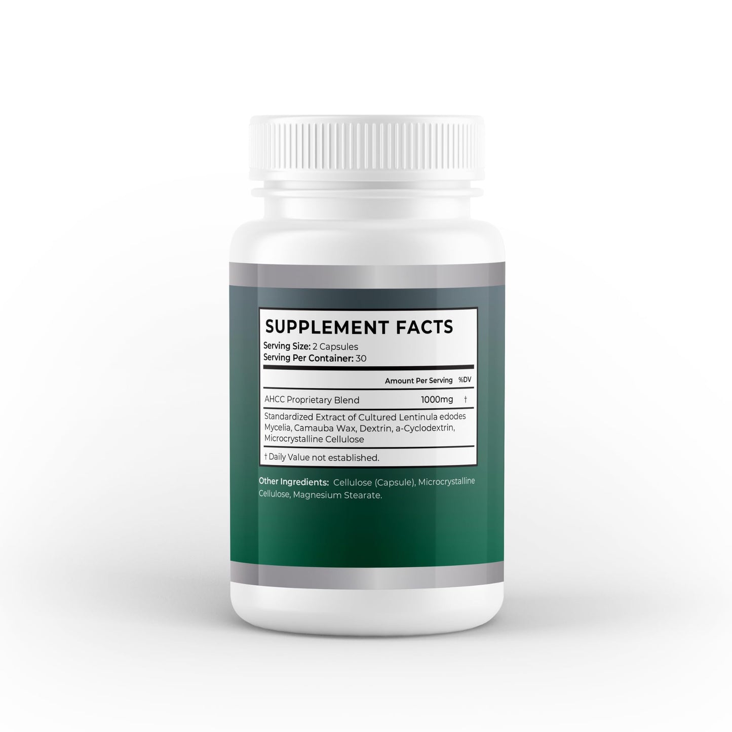 Sunshyne Premium AHCC Capsules - Active Hexose Correlated Compound 1000mg per Serving - 60 Capsules, 1 Month Supply - Immune Support & Liver Health Supplement