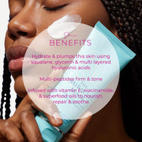 Ella & Jo Ella and Jo Miracle Hydrating Face Mask, Hyaluronic Acid + Vitamin E + Niacinamide + Squalene, Nourishes, Repairs & Firms Skin, All Skin Types