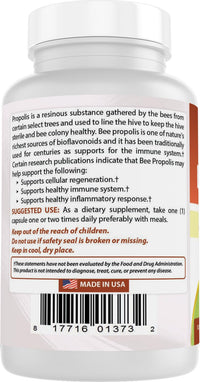 Best Naturals Bee Propolis 500 mg 120 Capsules (120 Count (Pack of 3))