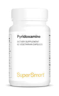 SUPERSMART Pyridoxamine - Natural Form of Vitamin B6 - Powerful Inhibitor of Glycation and Ages/ALEs - Vegan - Gluten-Free - SuperSmart