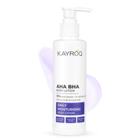 KAYROQ AHA BHA Body Lotion, 10% AHA + 1% Salicylic Acid, Daily Moisturising with Niacinamide & Ceramide