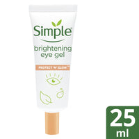 Simple Protect ‘n’ Glow Brightening Eye Gel cruelty-free and vegan for the protection and hydration of screen-stressed and tired eyes 25 ml