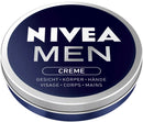 NIVEA MEN Nourishing Skin Cream for Intensive Moisture, Skin Care for Men, Ideal for Body, Face and Hands, Light Formula with Vitamin E, Nivea Men Cream (30 ml)