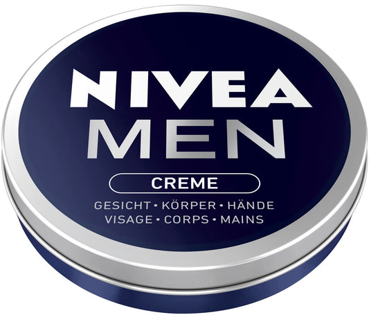 NIVEA MEN Nourishing Skin Cream for Intensive Moisture, Skin Care for Men, Ideal for Body, Face and Hands, Light Formula with Vitamin E, Nivea Men Cream (30 ml)