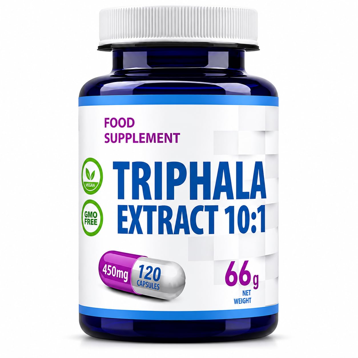 Hepatica Triphala Extract 4,500mg Equivalent | 450mg 10:1 Extract | Amalaki, Haritaki & Bibhitaki | 120 Vegan Capsules | 3rd Party Lab Tested
