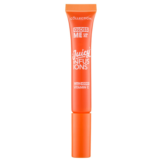 Collection Cosmetics Gloss Me Up Juicy Infusion Orange Lip Gloss, With Added Vitamin C, Hydrating, For Dry Lips, Orange Scented, 9ml