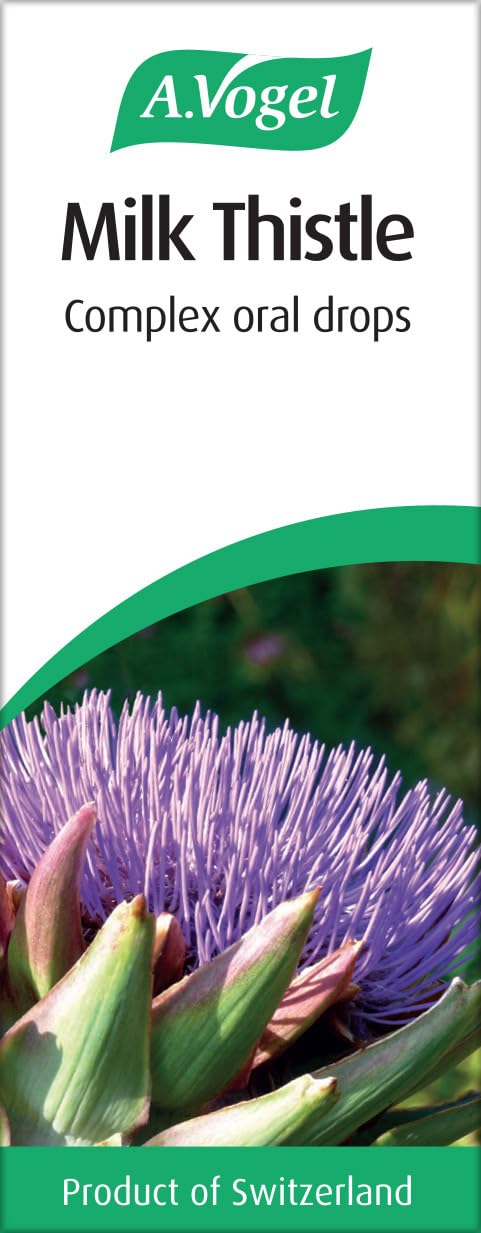 A.Vogel Milk Thistle Complex Drops 50 ml | Liquid Herbal Supplement with Milk Thistle + Artichoke, Dandelion, Peppermint & Boldo | Convenient Dropper for Daily Use