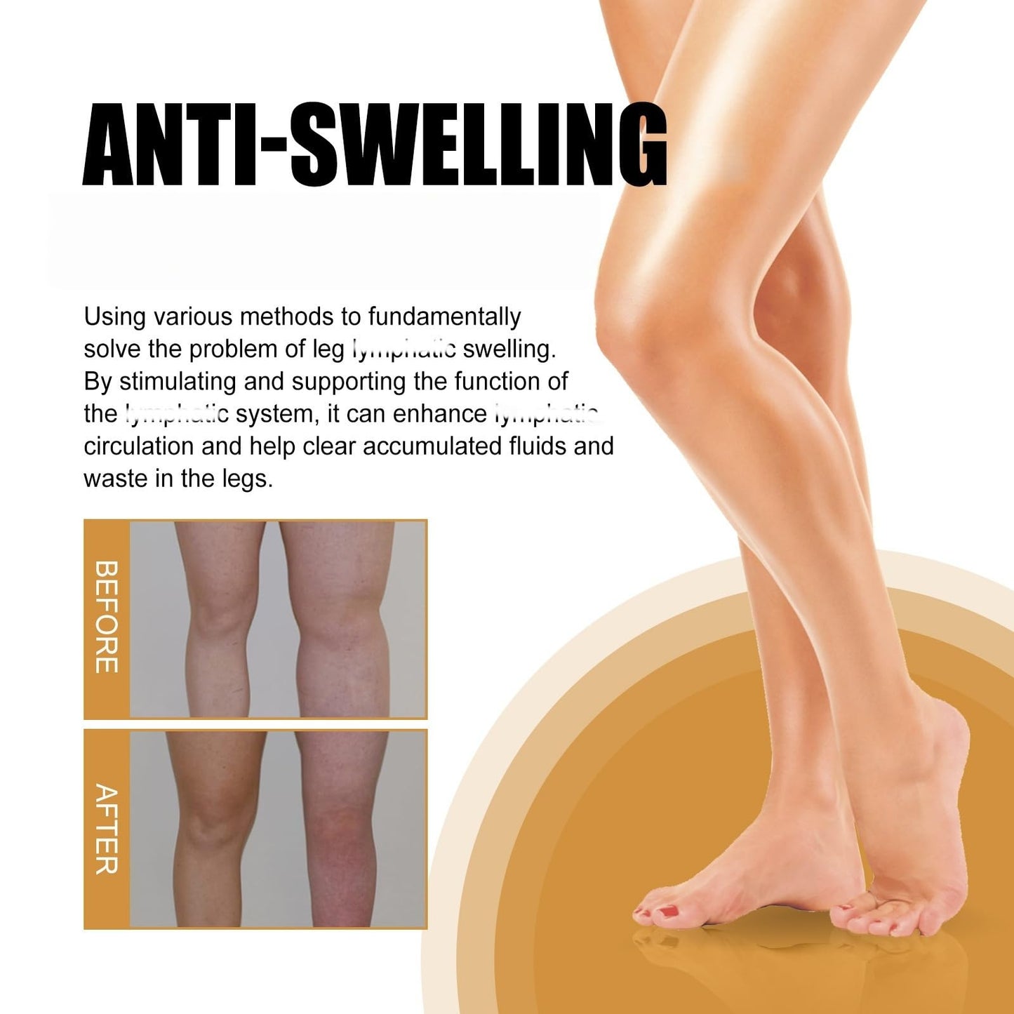 Massage Oil for Legs, Lymphatic Drainage Massage Oil,Massage Oi/l for Muscle Pa/in,Reduce Leg Swelling Naturally,M/assage Lotion,Skin O/il,Reduce Swelling in Feet and L/egs,M/assage O/il Muscle Relax
