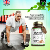Natural Answers 180 Maca Root Capsules - (3 Months Supply) Vegan 10,000mg Maca Capsules - High Strength Peruvian Black & Yellow Maca Root - Made in The UK