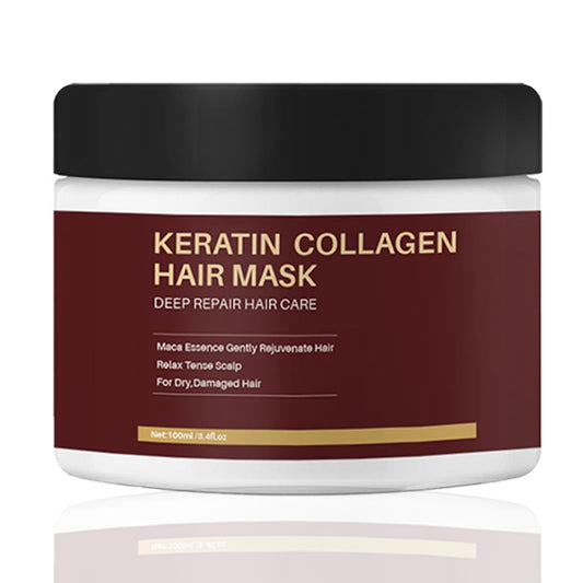 Orknglowy Collagen Hair Mask - Maca Deep Repair Colla-gen Hair Masks For Dry & Damaged Hair | With Hydrolyzed Collagen | Keratin Coll-agen Hair Mask - Deep Repair Hair Care, Smooths and Nourishes