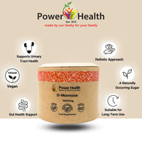 Grace nnvg Power Health D-Mannose 1000mg 60 Tablets