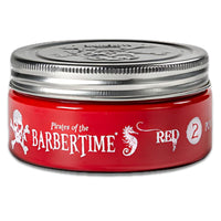 BarberTime BARBERTIME Hair Styling Aqua Wax | No2 Red Pomade Shine Look | Long Lasting Gel Formula Strong Hold 150 ml