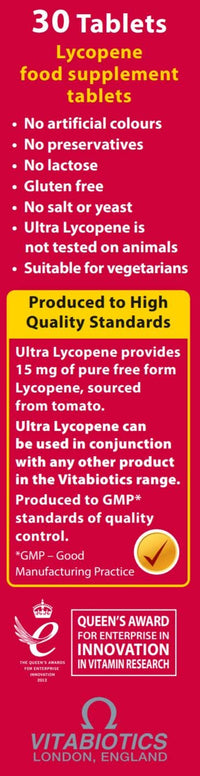 Vitabiotics Ultra Lycopene - 30 Tablets
