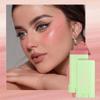 LYNTYAOU Cream Blush Blusher Stick for Cheek Make up, Creamy Soft Cream Blushes Contour, 3-in-1 Lip Cheek Eye Red Peach Pink Milk Blush, Weightless Long-Wearing Natural, Buildable Skin Tint