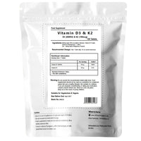 UKHealthHouse Vitamin D3 4000iu & K2 100ug (MK7) Vitamin D3 K2 Tablets Supports Normal Bones Muscles Teeth Immune System Cholecalciferol Menaquinone-7 (120 tabs)